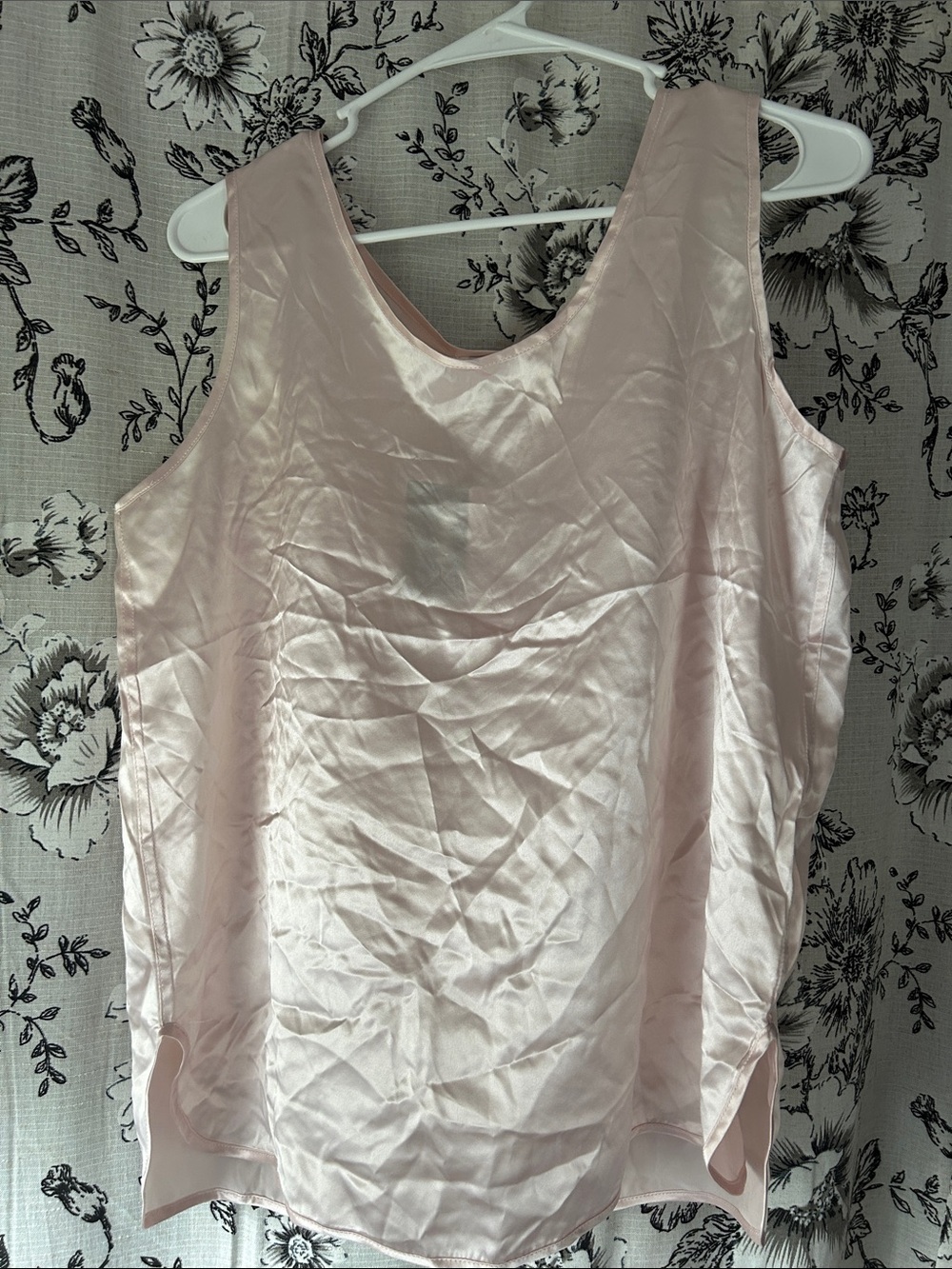Baby pink silk blouse